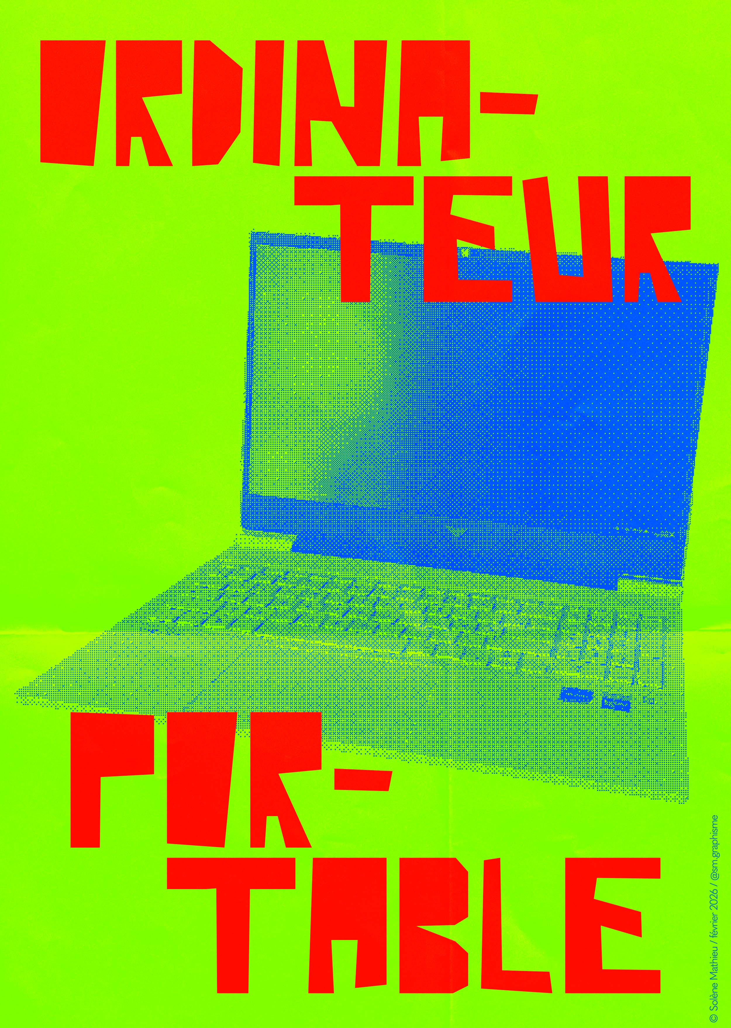 Ordinateur portable, Solène Mathieu, février 2026