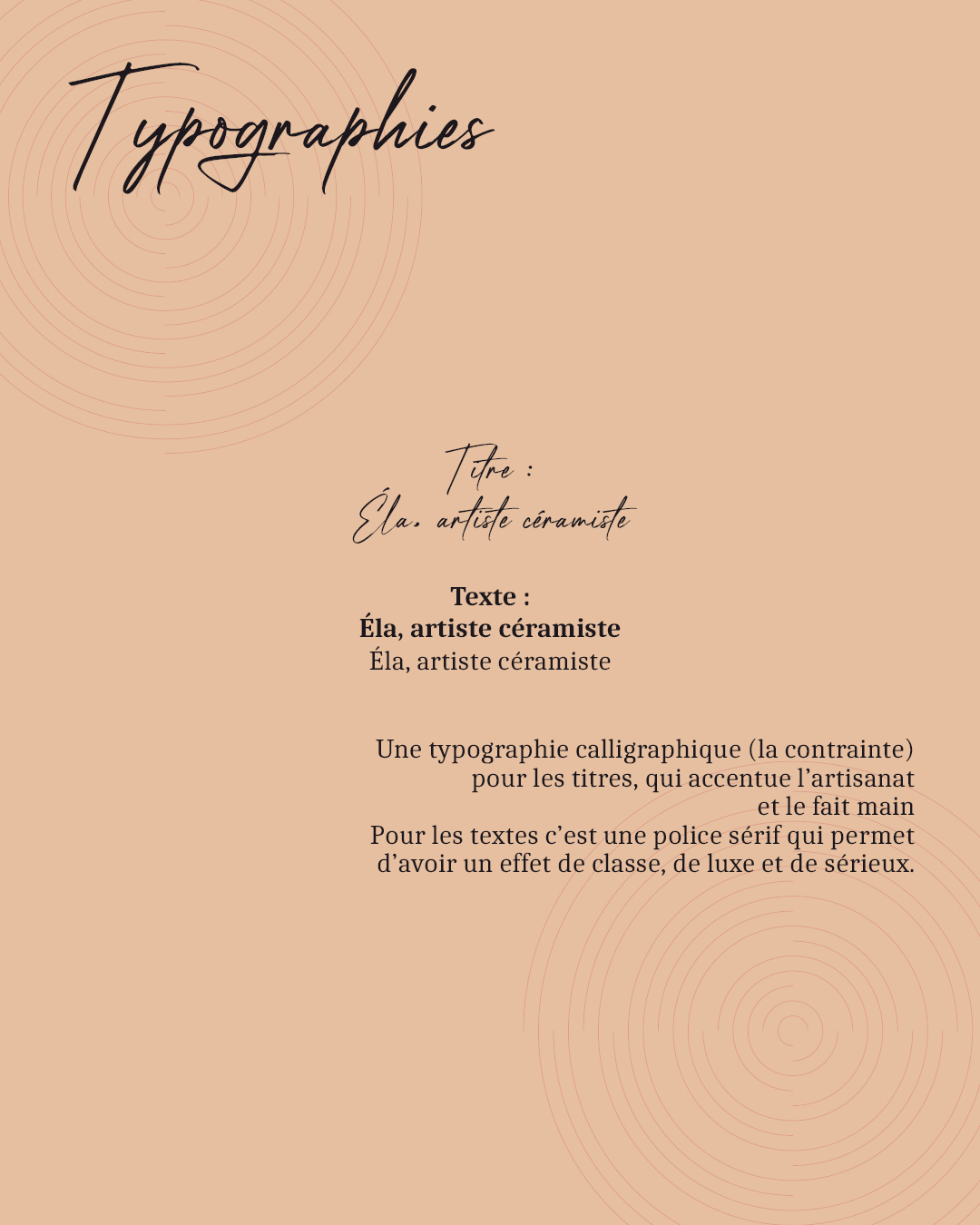 Typographies, Ela céramiste, Solène Mathieu, janvier 2026